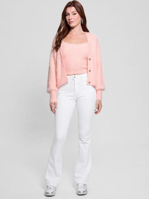 Guess Keyla Fuzzy Cardigan Roze | GUESS-SN27682