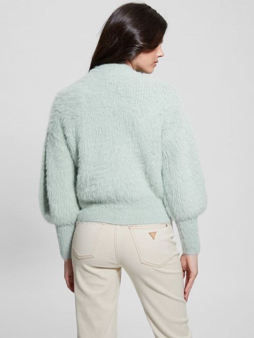 Guess Keyla Fuzzy Sweater Groen | GUESS-SN27755
