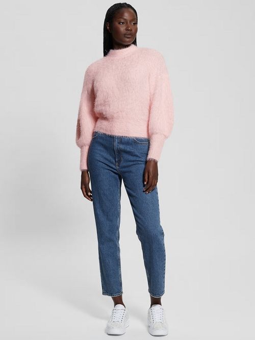 Guess Keyla Fuzzy Sweater Roze | GUESS-SN27517