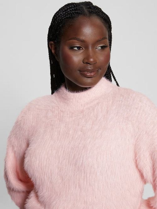 Guess Keyla Fuzzy Sweater Roze | GUESS-SN27517