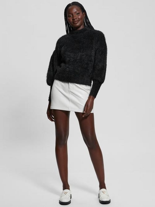 Guess Keyla Fuzzy Sweater Zwart | GUESS-SN27788