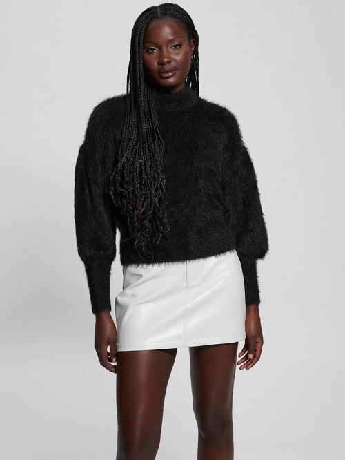 Guess Keyla Fuzzy Sweater Zwart | GUESS-SN27788