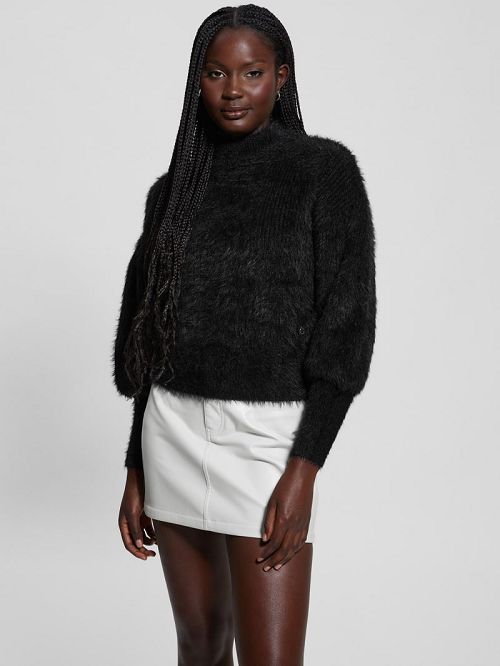 Guess Keyla Fuzzy Sweater Zwart | GUESS-SN27788
