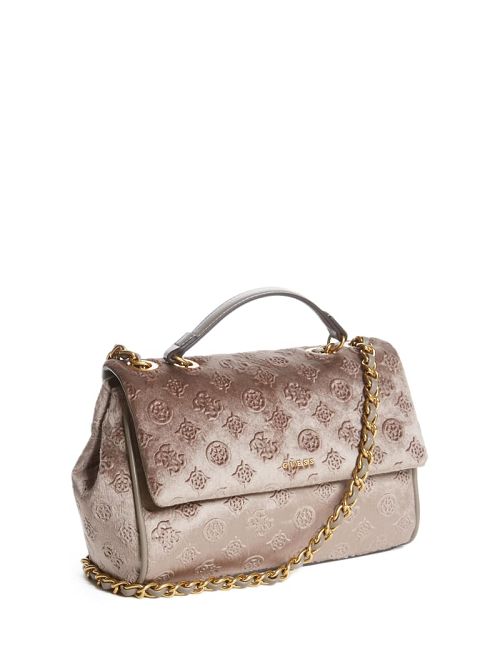 Guess Kimi Logo Convertible Crossbody Bruin | GUESS-SN29074