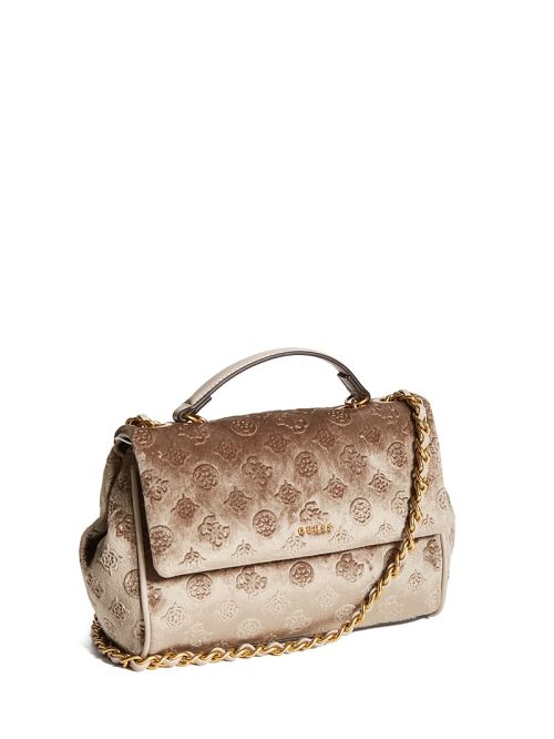 Guess Kimi Logo Convertible Crossbody Geel | GUESS-SN29065