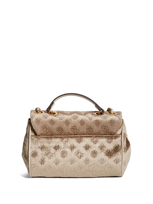 Guess Kimi Logo Convertible Crossbody Geel | GUESS-SN29065
