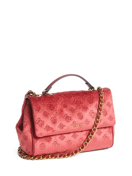 Guess Kimi Logo Convertible Crossbody Rood | GUESS-SN29069
