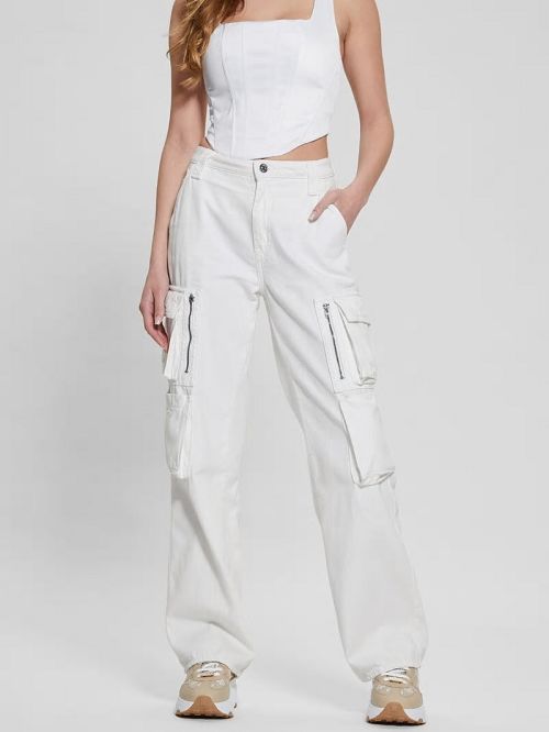 Guess Kori Cargo Pants Wit | GUESS-SN26612