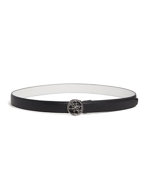 Guess Kristi Reversible Quattro G Skinny Belt Zwart | GUESS-SN30234