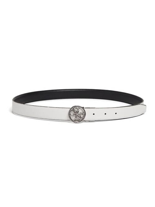 Guess Kristi Reversible Quattro G Skinny Belt Zwart | GUESS-SN30234