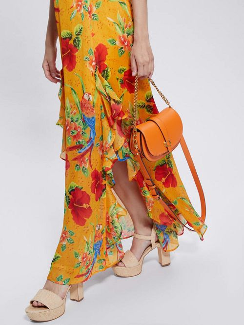 Guess Kuba Mini Crossbody Oranje | GUESS-SN28796