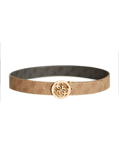 Guess Lana Faux-Leather Signature Belt Bruin | GUESS-SN30236