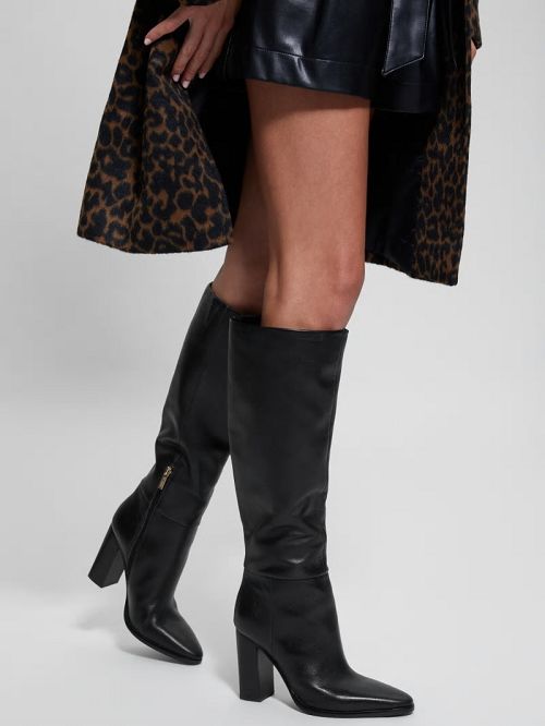 Guess Lannie Knee-High Boots Zwart | GUESS-SN29922