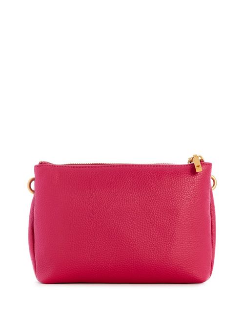 Guess Laryn Pebbled Dual-Zip Crossbody Roze | GUESS-SN28756