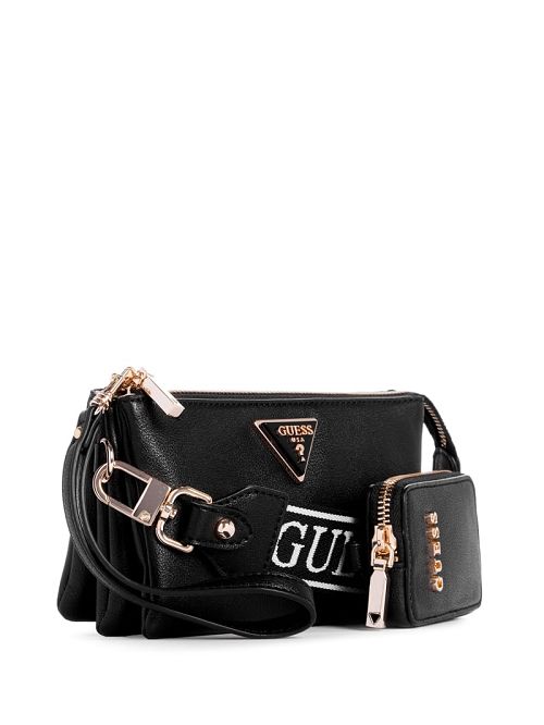 Guess Latona Mini Crossbody Zwart | GUESS-SN28793