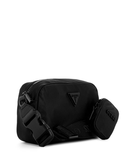 Guess Latona Nylon Sling Bag Zwart | GUESS-SN31767