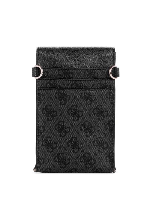 Guess Latona Quattro G Mini Phone Crossbody Zwart | GUESS-SN28829