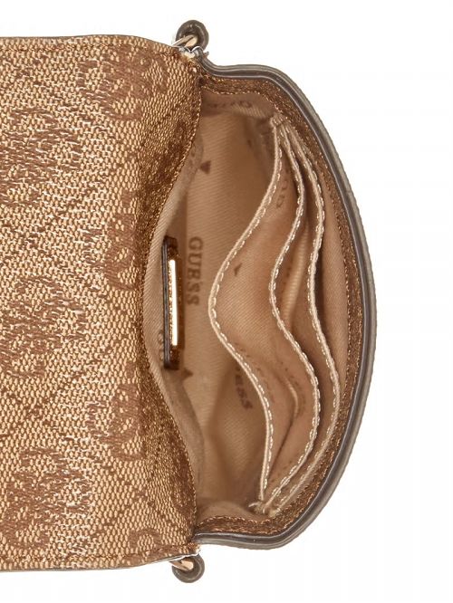 Guess Latona Quattro G Mini Phone Crossbody Bruin | GUESS-SN31797