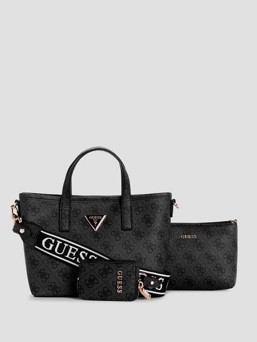 Guess Latona Quattro G Mini Tote Set Zwart | GUESS-SN29450