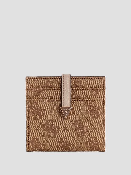 Guess Laurel Quattro G Card Case Bruin | GUESS-SN29481