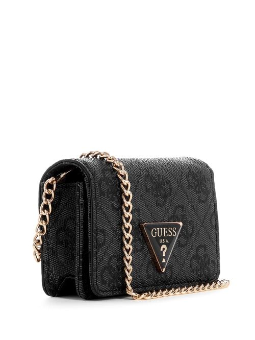 Guess Laurel Quattro G Micro Mini Bag Zwart | GUESS-SN29019