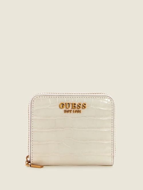 Guess Laurel Small Zip-Around Wallet Wit | GUESS-SN29473