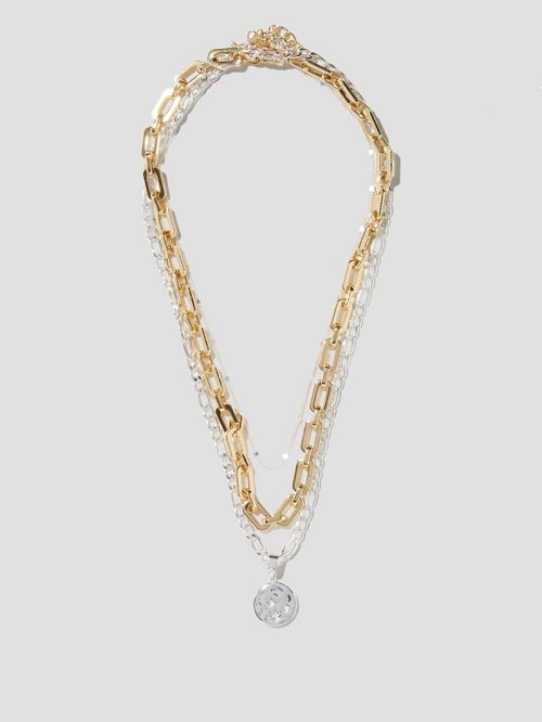 Guess Layered Mixed Chain Necklace Multi | GUESS-SN30256