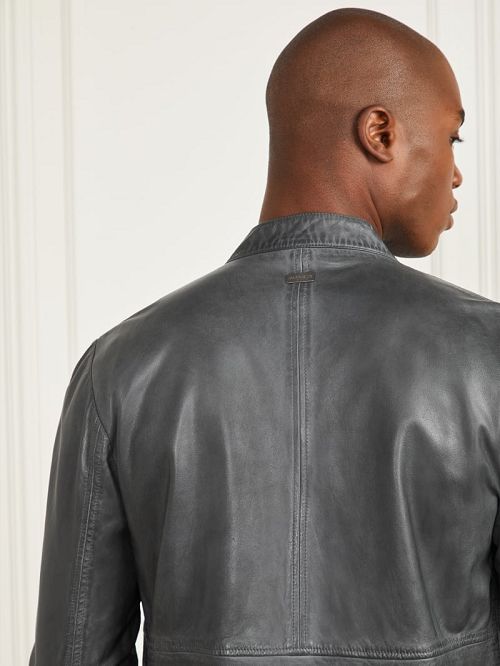 Guess Leather Biker Jacket Zwart | GUESS-SN30733
