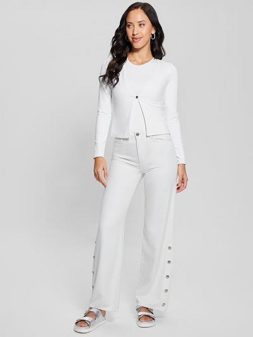 Guess Lena Cardigan Wit | GUESS-SN27178