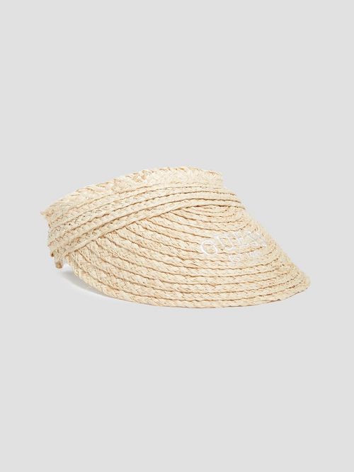 Guess Lena Straw Visor Bruin | GUESS-SN30180