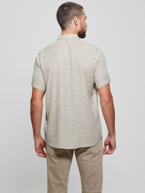 Guess Leo Dobby Shirt Zwart | GUESS-SN31324