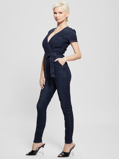 Guess Leslie Denim Jumpsuit Blauw | GUESS-SN26666