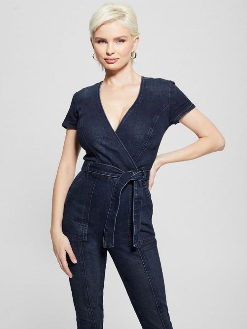Guess Leslie Denim Jumpsuit Blauw | GUESS-SN26666
