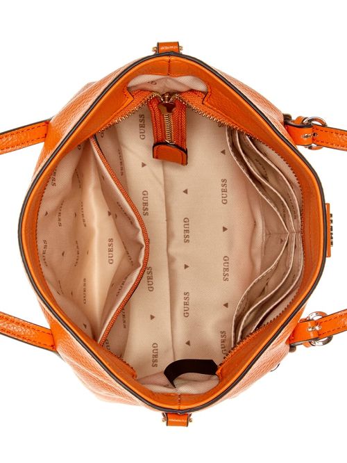 Guess Levia Mini Satchel Oranje | GUESS-SN29317