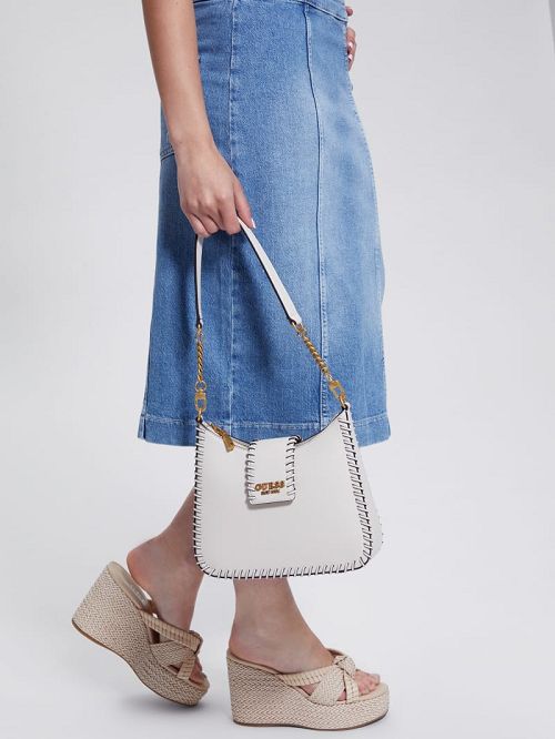 Guess Libera Hobo Bag Wit | GUESS-SN29117