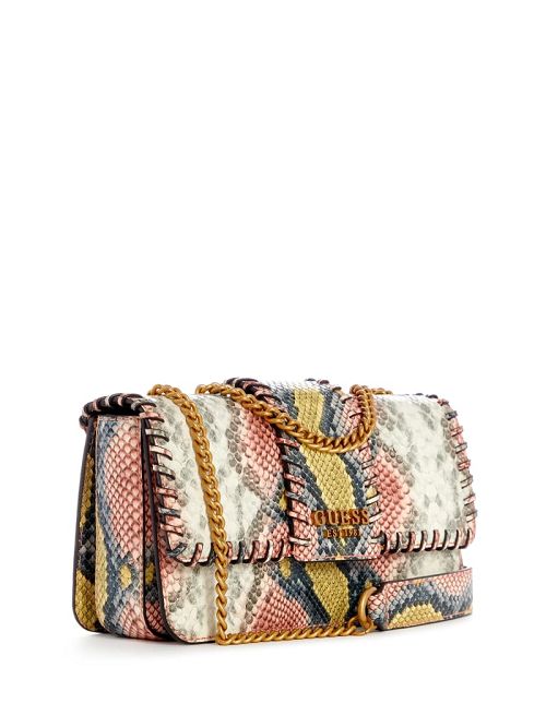 Guess Libera Python Convertible Crossbody Roze | GUESS-SN28778