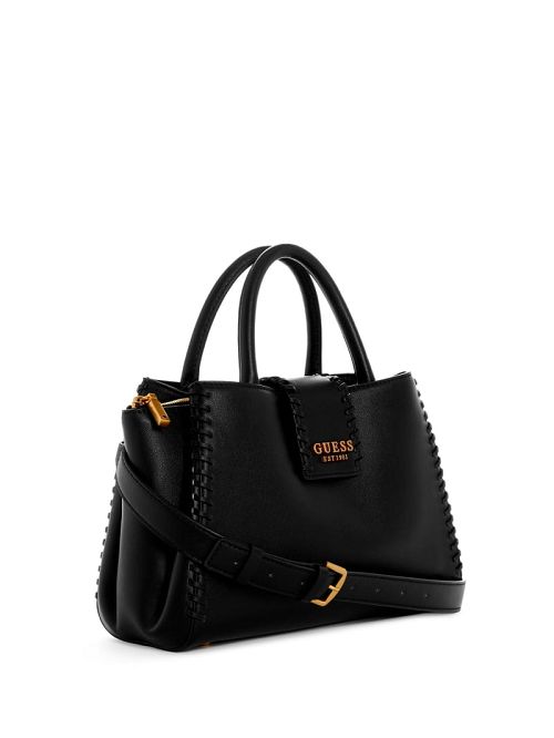 Guess Libera Small Girlfriend Satchel Zwart | GUESS-SN28719