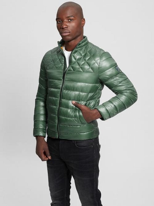 Guess Lightweight Puffer Jacket Groen | GUESS-SN30830