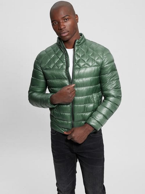 Guess Lightweight Puffer Jacket Groen | GUESS-SN30830