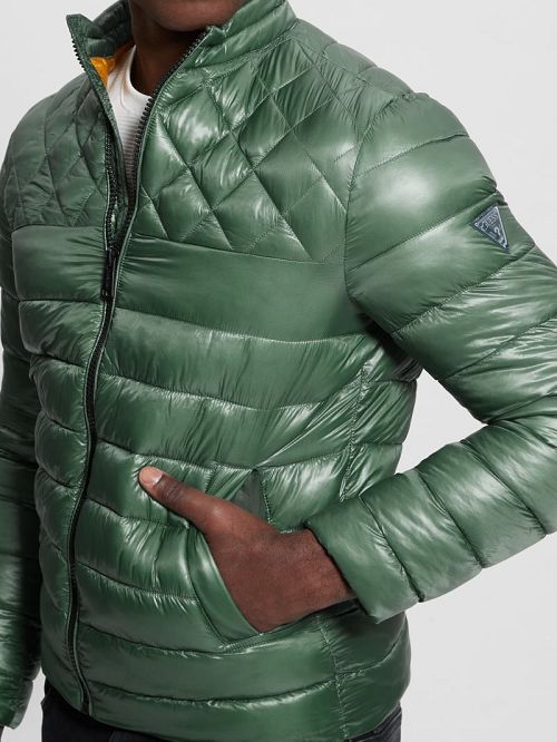 Guess Lightweight Puffer Jacket Groen | GUESS-SN30830