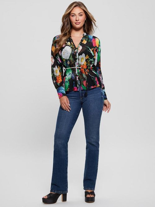 Guess Lisette Printed Top Multi | GUESS-SN27451