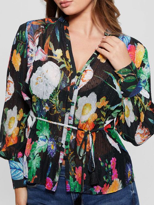 Guess Lisette Printed Top Multi | GUESS-SN27451