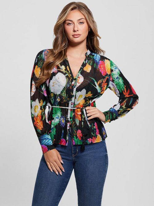 Guess Lisette Printed Top Multi | GUESS-SN27451