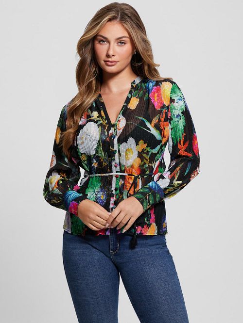 Guess Lisette Printed Top Multi | GUESS-SN27451