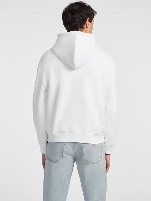Guess Logo Patch Hoodie Wit | GUESS-SN30946