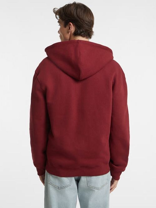 Guess Logo Patch Zip-Up Hoodie Rood | GUESS-SN30925