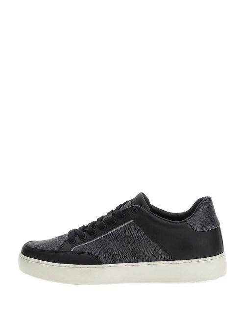 Guess Logo Side Panel Low-Top Sneakers Zwart | GUESS-SN31885