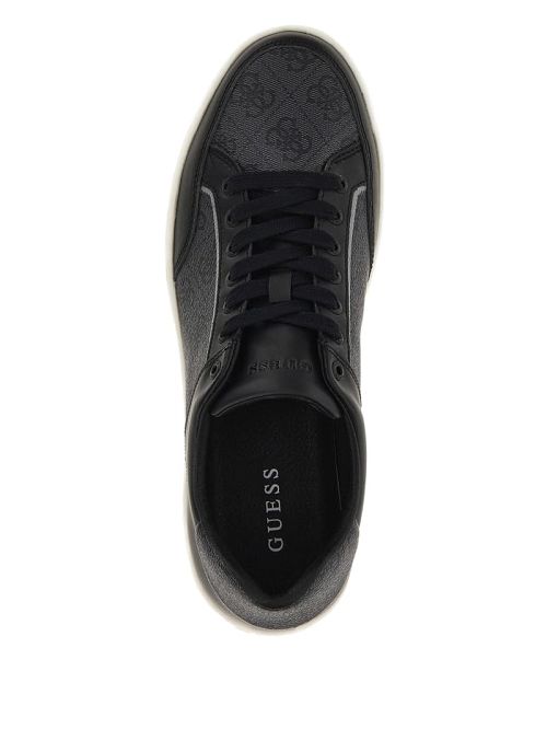 Guess Logo Side Panel Low-Top Sneakers Zwart | GUESS-SN31885