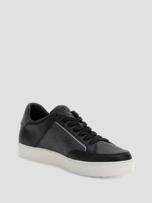 Guess Logo Side Panel Low-Top Sneakers Zwart | GUESS-SN31885