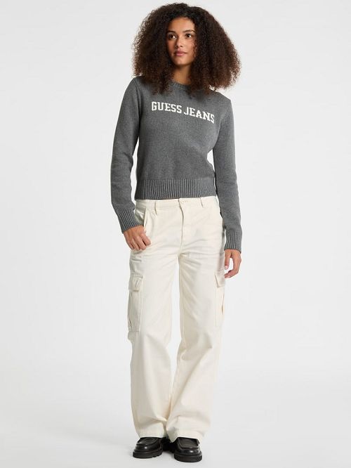 Guess Logo Sweater Grijs | GUESS-SN27383